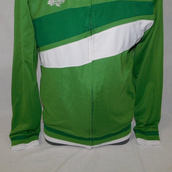 Vintage Billabong Mens L Green White Full Zip Track Jacket - Picture 4 of 10